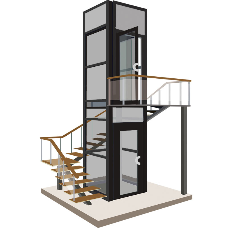 3 floors small residential shaftless home elevator - Tuhe lift