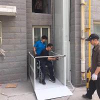 Jinan proveedores escalera eléctrica pequeña deshabilitar silla de ruedas de aluminio ascensor para el hogar