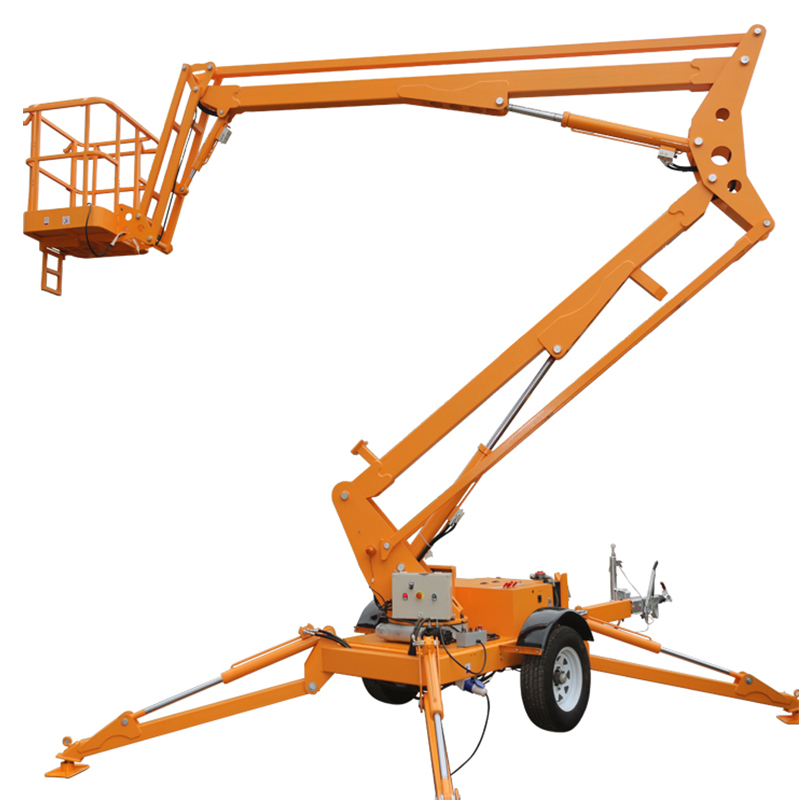 16m towable hydraulic aerial work platform boom man lift tables