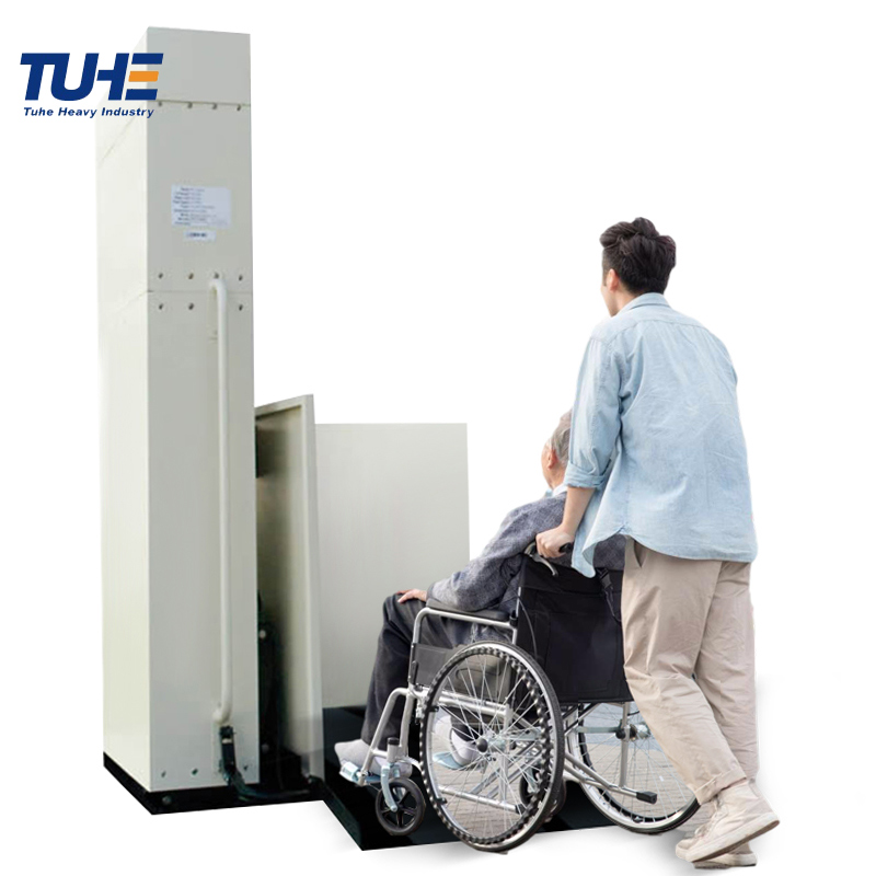 Easy access commercial vertical platform lift manufacturer